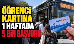 Isparta'da Öğrenci Kartı Başvurularında Yoğunluk: 5 Bin Kişi Başvurdu