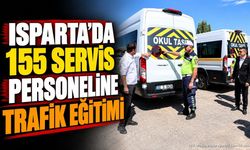 Isparta'da Okul Servis Sürücülerine Trafik Eğitimi Verildi