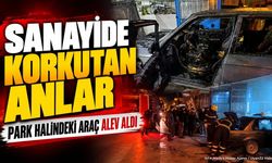 Isparta'da Park Halindeki Araçta Yangın Çıktı