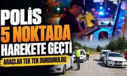 Isparta'da Polis 5 Farklı Noktada Huzur Denetimi Yaptı