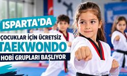Isparta'da Ücretsiz Taekwondo Hobi Grupları Başlıyor