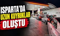 Isparta'da Zam Öncesi Uzun Kuyruk Oluştu: Motorine Dev Zam Geliyor