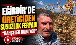 Isparta Eğirdir'de Üreticiden Su Feryadı: Bahçeler Kuruyor