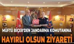 Isparta İl Müftüsü Biçer'den Jandarma Komutanı Başkonak'a Ziyaret