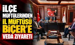 Isparta İl Müftüsü Muharrem Biçer'e İlçe Müftülerinden Veda Ziyareti