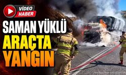 Isparta Yalvaç'ta Saman Yüklü Araç Yandı: Sürücülere Muhtardan Uyarı