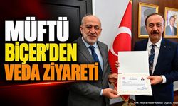 Karaman’a Atanan Müftü Biçer'den Vali Erin’e Veda Ziyareti