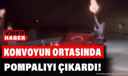 Konvoyun Ortasında Pompalıyı Çıkardı! O Anlar Kamerada