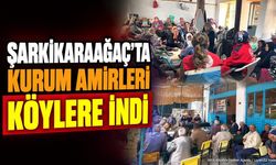 Şarkikaraağaç'ta Kurum Amirleri Köylere İndi: Buluşma Sağlandı