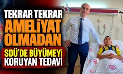 SDÜ Hastanesi'nde 10 Yaşındaki Hastaya Skolyoz Tedavisi Uygulandı