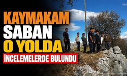 Sütçüler Kaymakamı Beydili'de Yol Çalışmaları İnceledi