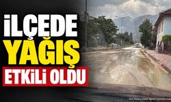 Uluborlu'da Sağanak Yağış Etkili Oldu: Yollar Suyla Kaplandı
