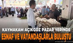 Uluborlu Kaymakamı Ahmet Açıkgöz Semt Pazarını Ziyaret Etti