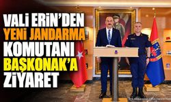 Vali Abdullah Erin'den İl Jandarma Komutanı Başkonak'a Ziyaret