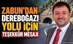 Zabun’dan Dereboğazı Yolu İçin Teşekkür Mesajı