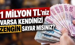 1 milyon TL'niz varsa kendinizi zengin sayar mısınız? 3 rakam gerçeği gösteriyor