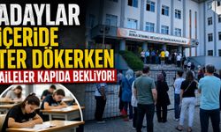 Adaylar İçeride Ter Dökerken Aileler Kapıda Bekliyor!