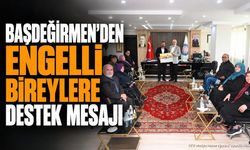 Başkan Başdeğirmen Yürüme Engelliler Derneği Üyelerini Ağırladı