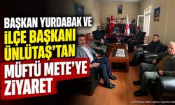 Başkan Yurdabak Ve İlçe Başkanı Ünlütaş’tan Müftü Mete’ye Ziyaret