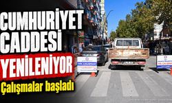 Cumhuriyet Caddesi Yenileniyor: Çalışmalar Başladı