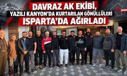 Davraz Ak Ekibi, Yazılı Kanyon’da Kurtarılan Gönüllüleri Isparta’da Ağırladı