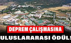 Deprem Çalışmasına Uluslararası Ödül!