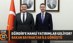 Eğirdir Belediye Başkanı Mustafa Özer Bakan Bayraktar ile Görüştü