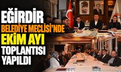 Eğirdir Belediye Meclisi Ekim Ayı Kararları Açıklandı