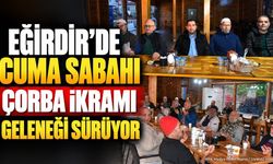 Eğirdir'de Cuma Namazı Sonrası Geleneksel Çorba İkramı Yapıldı