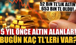 5 Yıl Önce Altın Alıp Kenara Koyanların Bugünkü Kazancı Hesaplandı! 10 Gramdan 100 Grama İşte Tablo