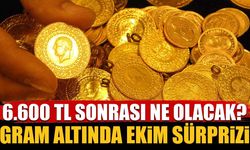 Gram altında Ekim sürprizi: 6.600 TL sonrası gözler bu veride