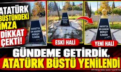 Gündeme Getirdik, Atatürk Büstü Yenilendi