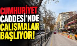 Isparta Cumhuriyet Caddesi'nde Çalışmalar Başlıyor