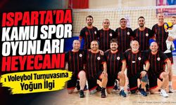 Isparta’da 12 Kamu Takımı Voleybol Sahasında Buluştu
