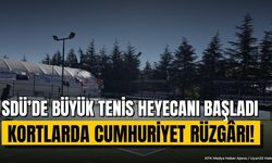 Isparta'da 29 Ekim Cumhuriyet Bayramı Tenis Turnuvası Başladı
