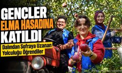 Isparta’da Gençler Elma Hasadına Katıldı