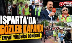 Isparta'da Görme Engelliler İçin Anlamlı Yürüyüş Düzenlendi