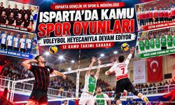 Isparta'da Kamu Spor Oyunları Voleybol Müsabakaları
