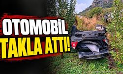 Isparta'da Korkutan Kaza: Otomobil Takla Attı