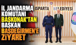 Jandarma Komutanı Başkonak'tan Başkan Başdeğirmen'e Ziyaret