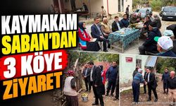Kaymakam Saban Köy Ziyaretlerinde Bulundu