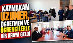 Kaymakam Uzuner'den Şarkikaraağaç'ta Eğitim Ziyareti