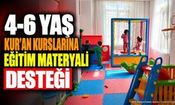 Şarkikaraağaç'ta 4-6 Yaş Kur'an Kurslarına Oyun Materyali Desteği
