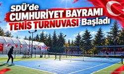 SDÜ 29 Ekim Cumhuriyet Bayramı Tenis Turnuvası Başladı