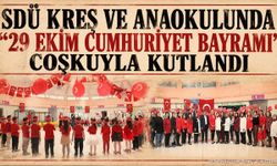 SDÜ Kreş ve Anaokulu'nda Cumhuriyetin 103. Yılı Coşkuyla Kutlandı