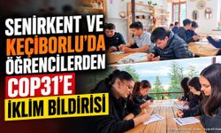 Senirkent Ve Keçiborlu’da Öğrencilerden Cop31’e İklim Bildirisi