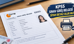 KPSS sınav giriş belgesi siyah beyaz olur mu? ÖSYM’nin çıktı kuralları