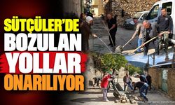 Sütçüler'de Bozulan Yollar Onarılıyor