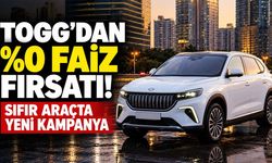 Togg’dan sıfır araç almak isteyenlere özel %0 faiz kampanyası