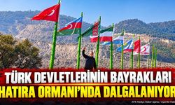 Türk Devletlerinin Bayrakları Hatıra Ormanı’nda Dalgalanıyor